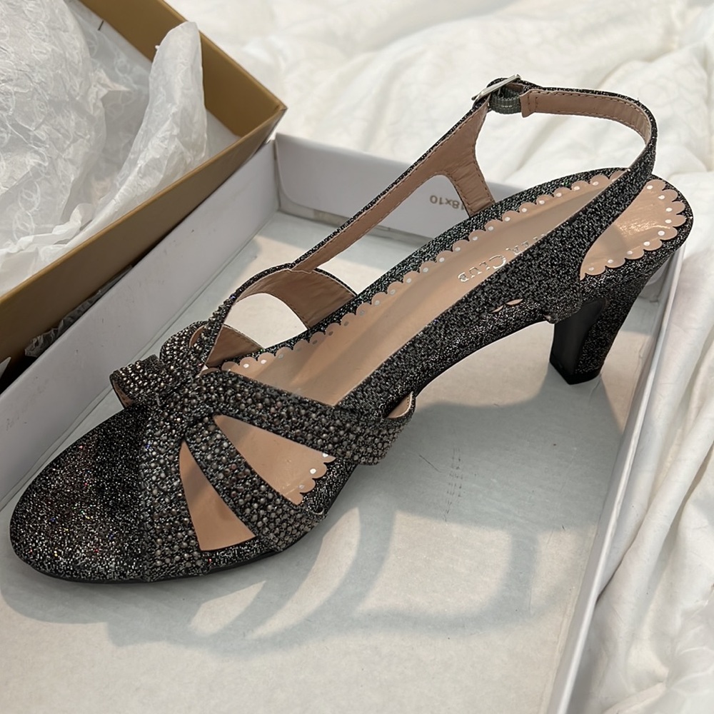 Charter Club Delilaa Fabric Open Toe Casual Slingback pewter - Picture 3 of 5